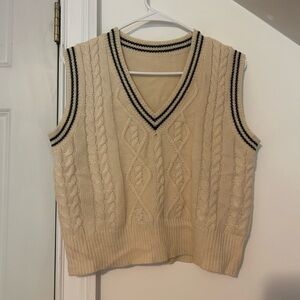 Women’s Cream Sweater vest